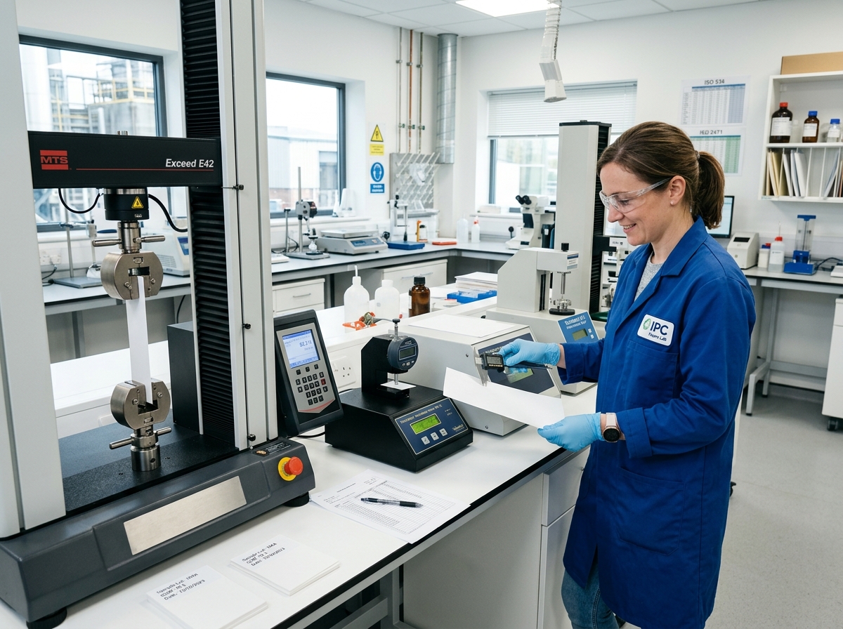 Laboratoire de contrôle qualité du papier SISEP